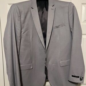Elegant Light Gray Men's Blazer